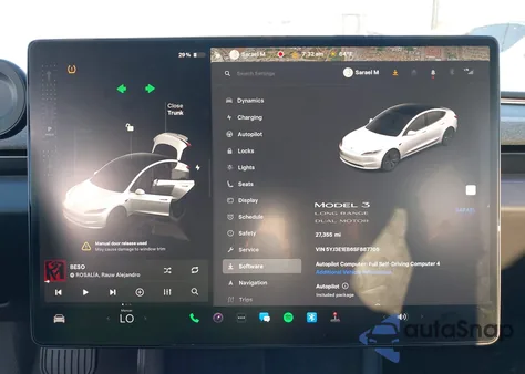 2025 Tesla Model 3 Long Range All-Wheel Drive from USA, damaged, VIN 5YJ3E1EB6SF887705